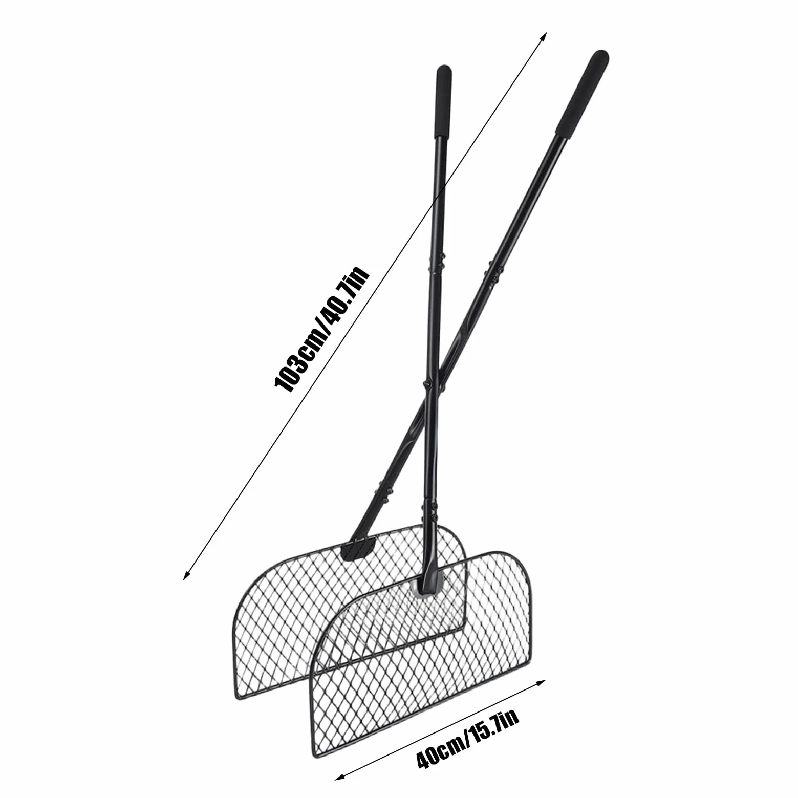 Rateaux à Feuilles pour Pelouse Collecteur Large à Manche Long | Rateau Ramasse-Feuilles Robuste Pour Enlever Les Débris D'Des Allées Terrasses Cours Et Jardins