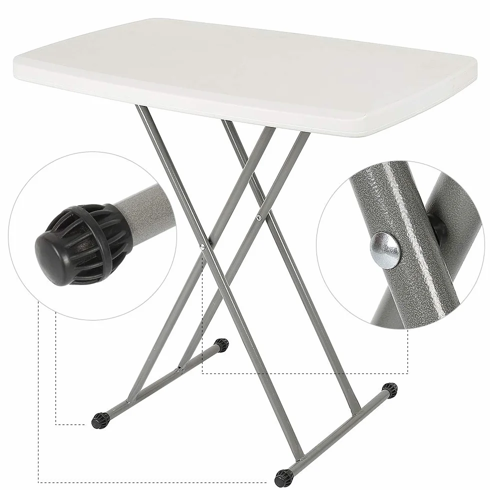 Table Pliante Plastique Hauteur Réglable Intérieur Extérieur