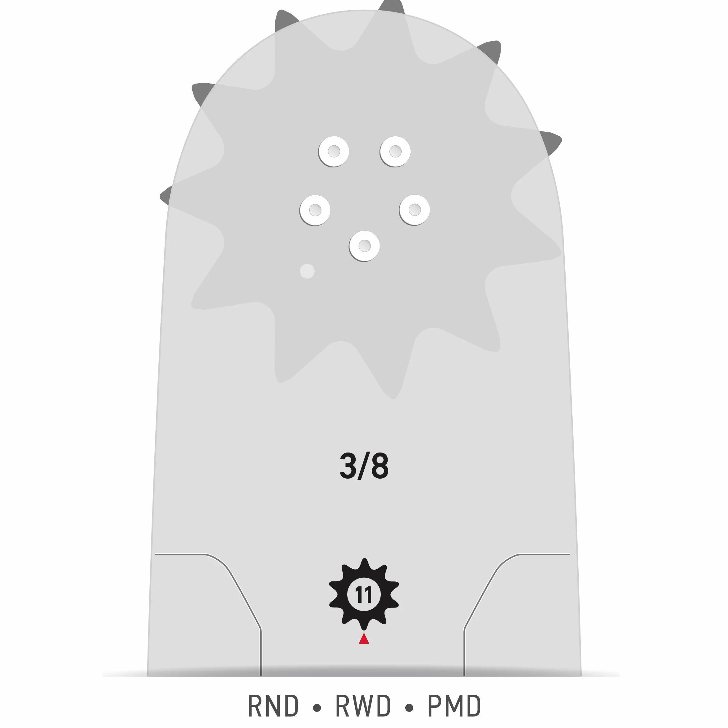 Oregon 288RNDD009 Power Match Guide-Chaîne de tronçonneuse