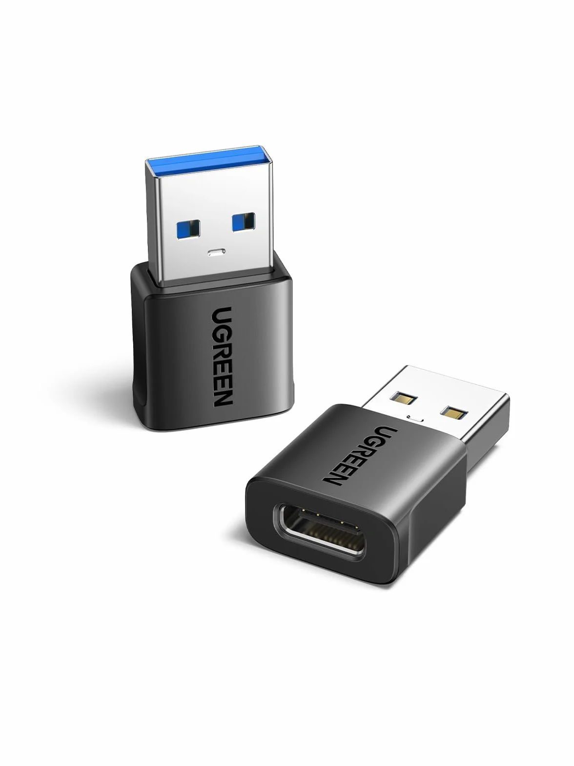 UGREEN Adaptateur USB vers Type C 3.2 10Gbps Lot de 2 Charge Rapide Compatible iPhone 14 13 MacBook iPad Galaxy S24