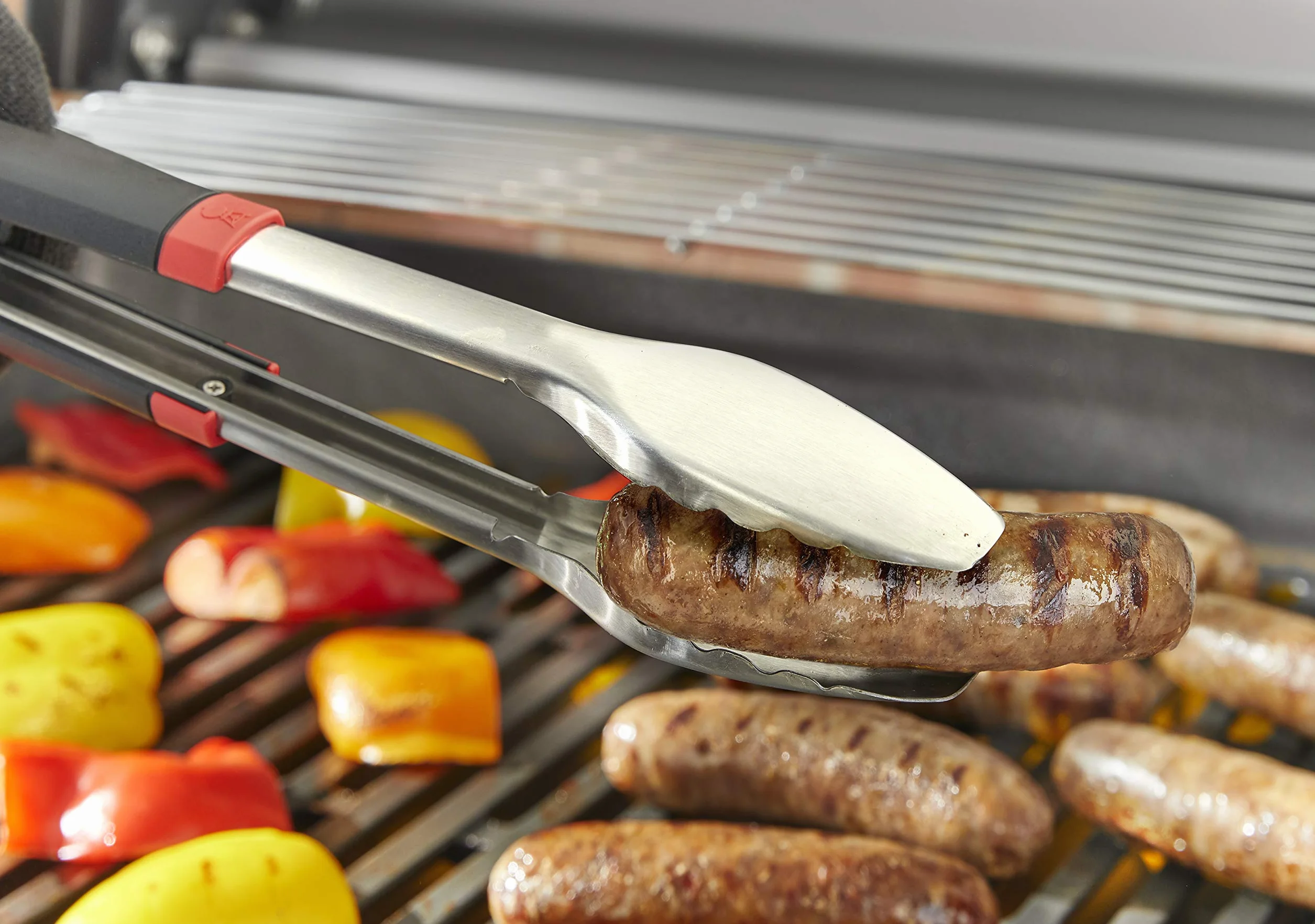 Weber Set d'ustensiles de Barbecue 2 pièces Pince et Spatule Poignée Ergonomique Compatible Lave-Vaisselle