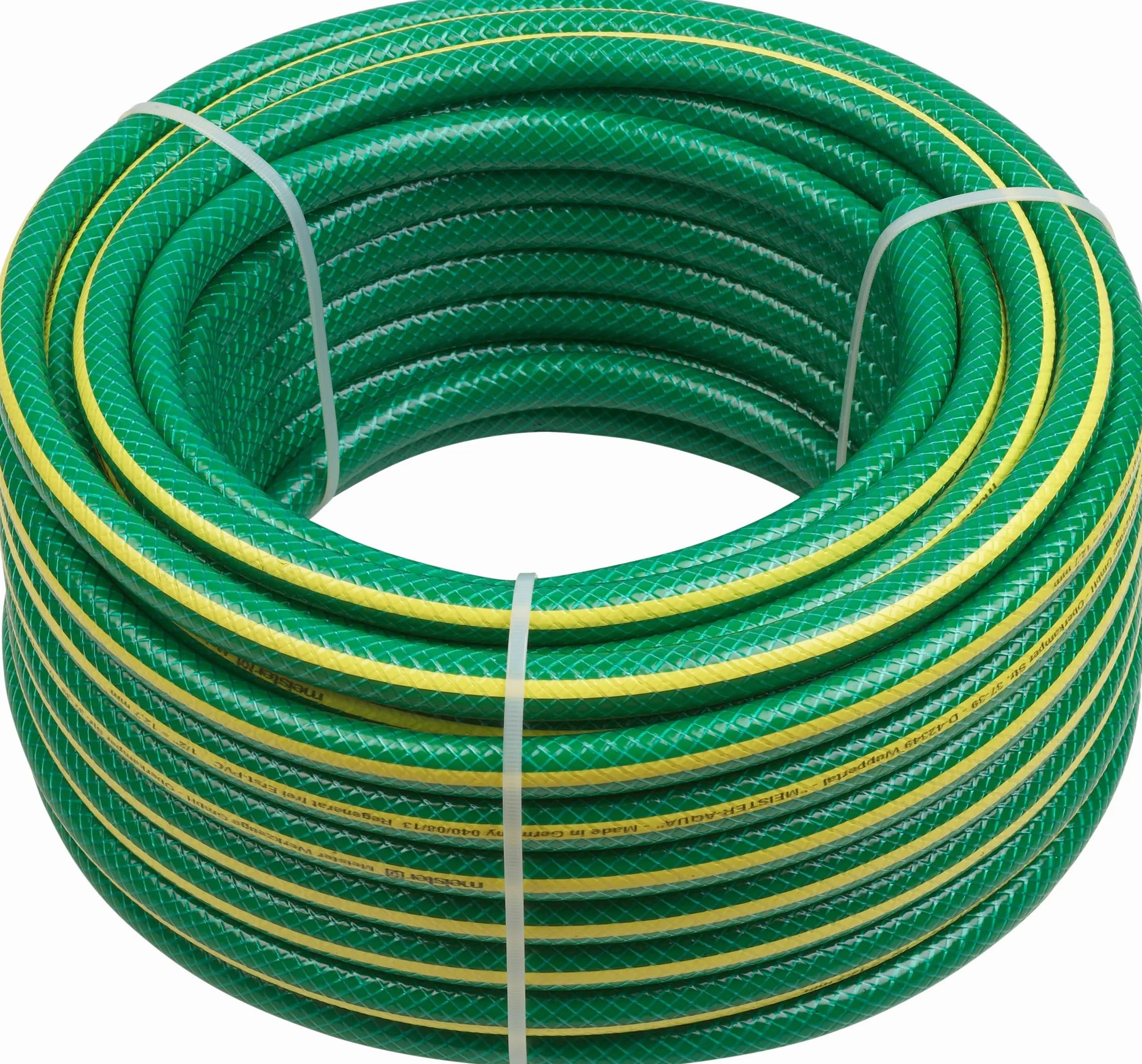 Meister Tuyau d'arrosage en tissu croisé 12,7 mm (1/2") – 40 m de longueur – Pour arroser de petites surfaces – Résistant aux chocs et à l'abrasion – Résistant aux UV – Tuyau d'arrosage en PVC initial