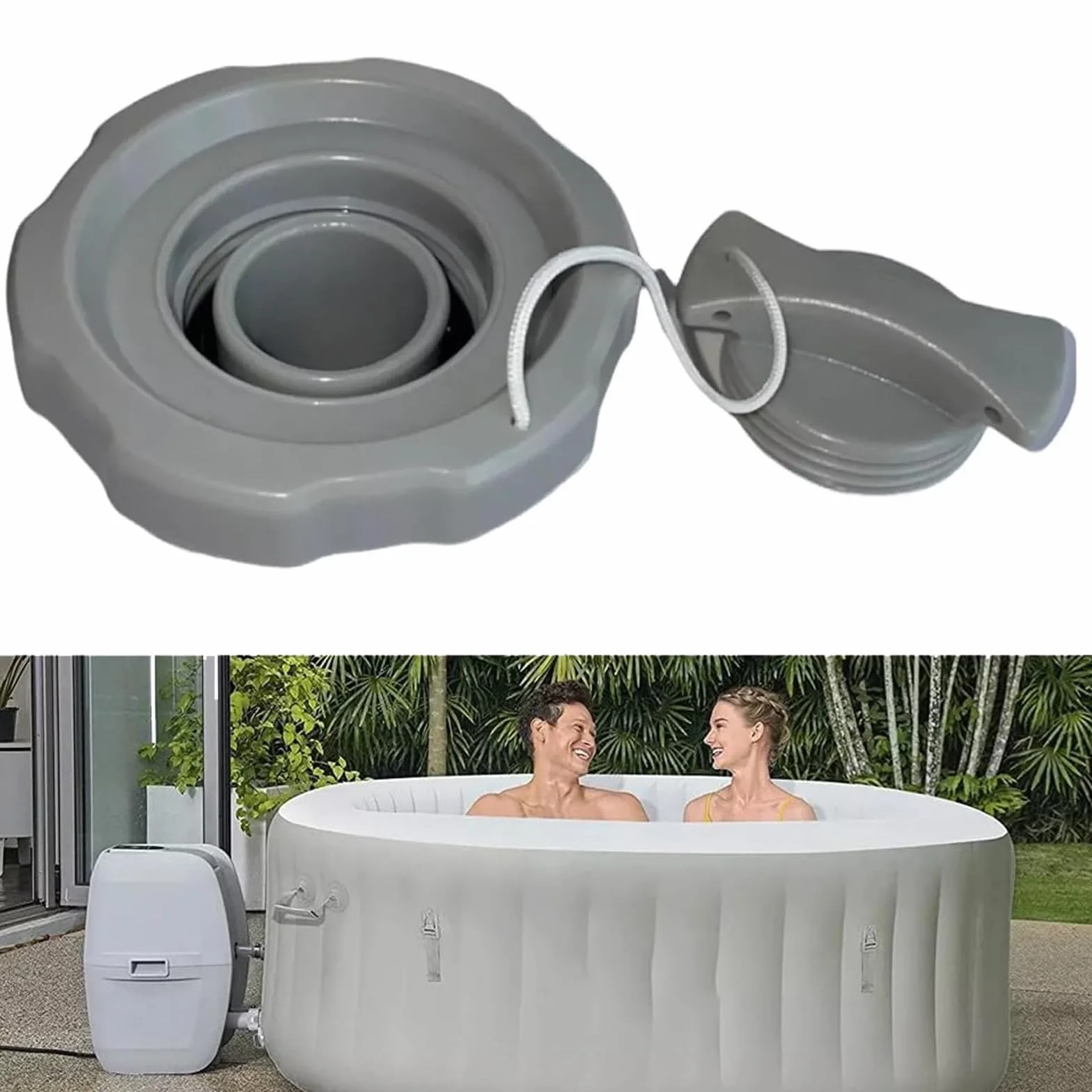 Bouchon de Valve d'air pour Jacuzzi Gonflable Bestway Airjet Saluspa Lay Z, Remplacement P05767