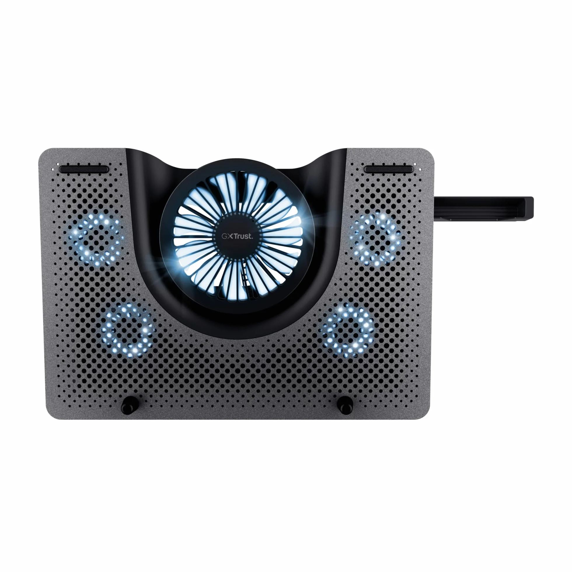 Trust Gaming GXT 1125 Quno Support de Refroidissement pour Portables 17,3 Pouces 5 Ventilateurs Éclairés