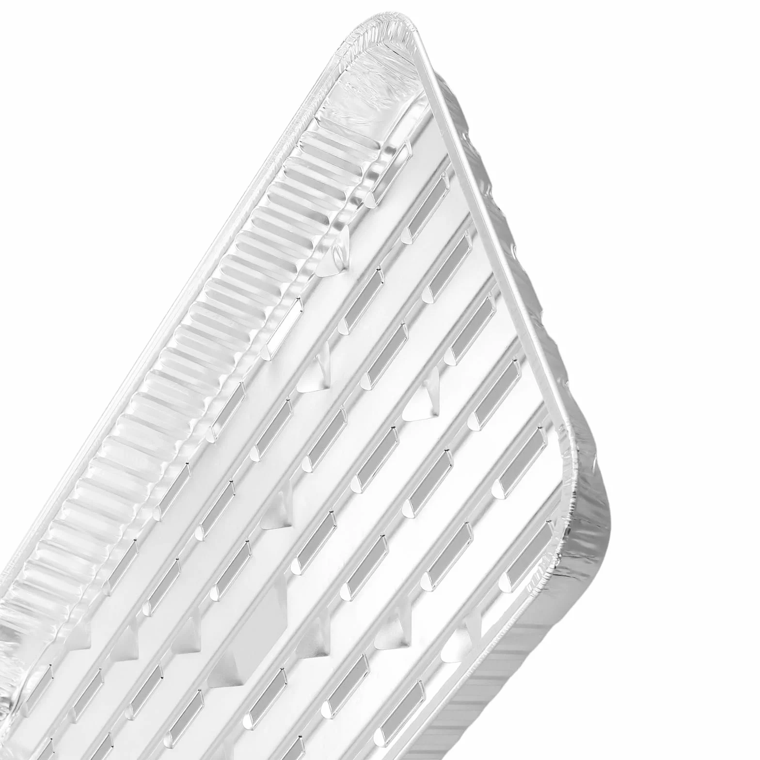 Barquettes Aluminium Jetables Lot de 40 - 340 x 230 x 23 mm - Barbecue Four Congélation Cuisine Argenté