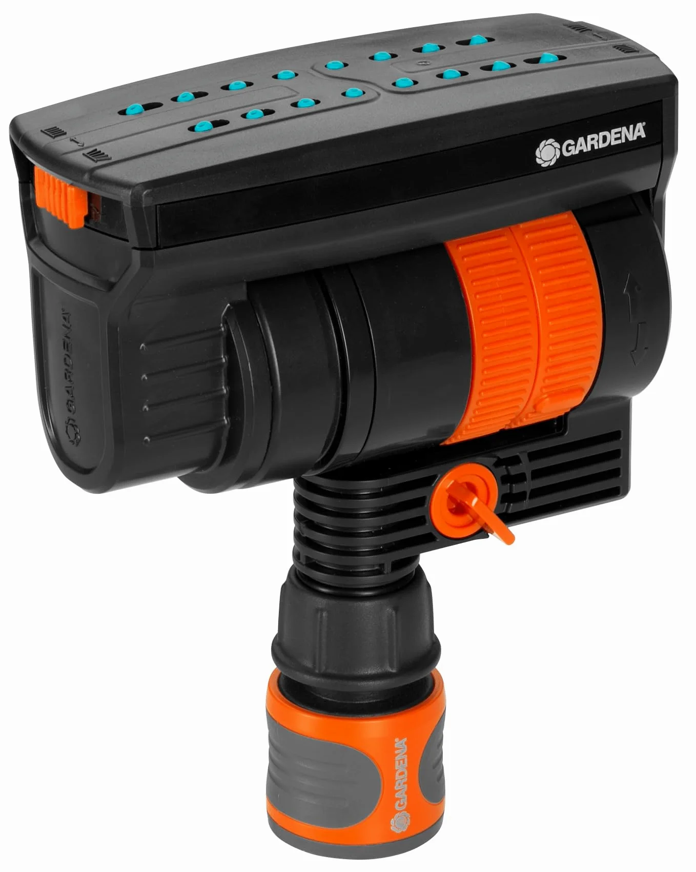 Gardena Arrosage enterré Pipeline Arroseur oscillant: pour irriguer des Surfaces Jusqu’à 216 m², portée Jusqu’à 18 m, Largeur d’arrosage Jusqu’à 12 m, Original Gardena pièce système (08251-20)
