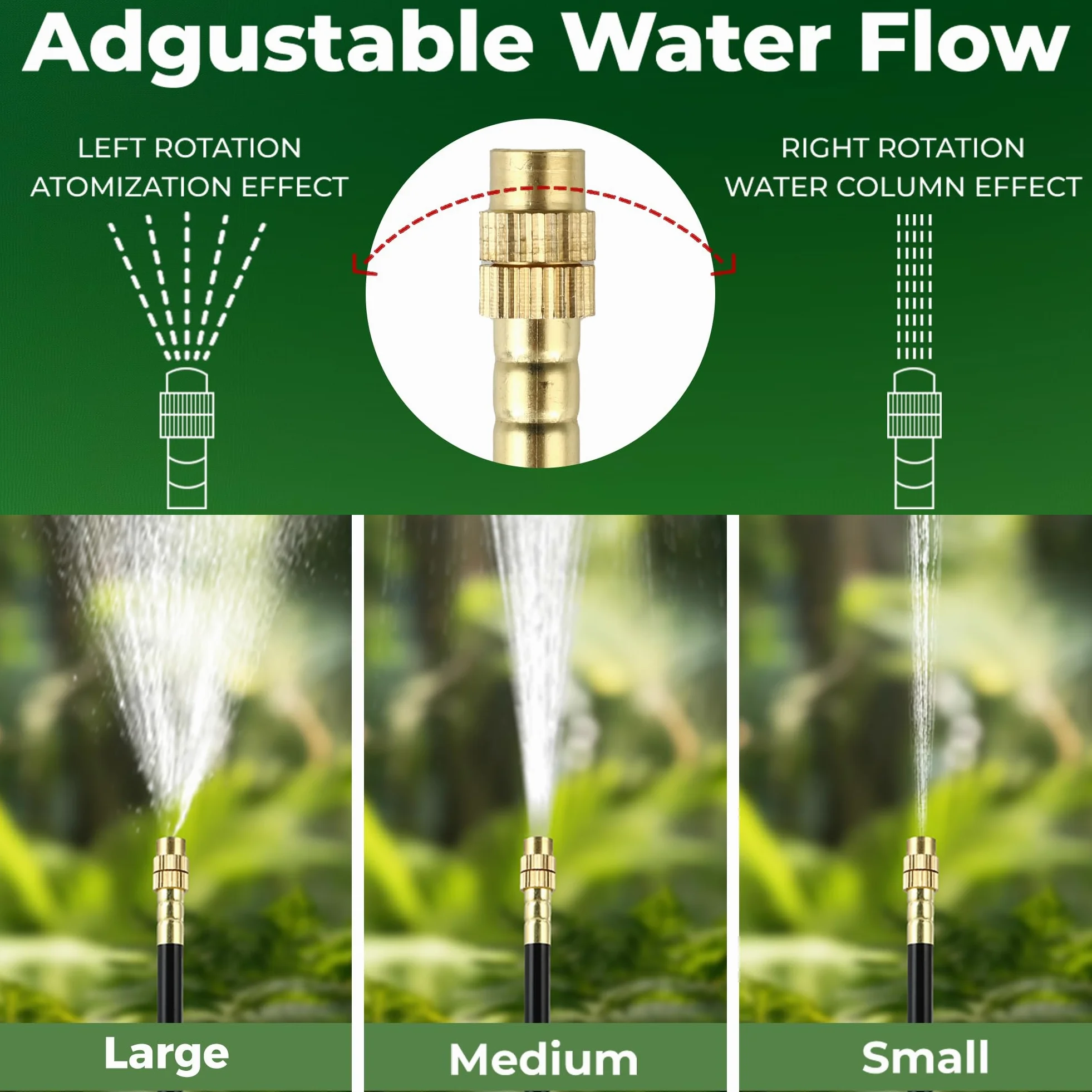 Système d'irrigation Micro Drip System pour le jardin : 38 m avec 20 buses de pulvérisation, arrosage gouttelette, kit incurvé pour balcon, plate-bande surélevée de jardin, raccord rapide