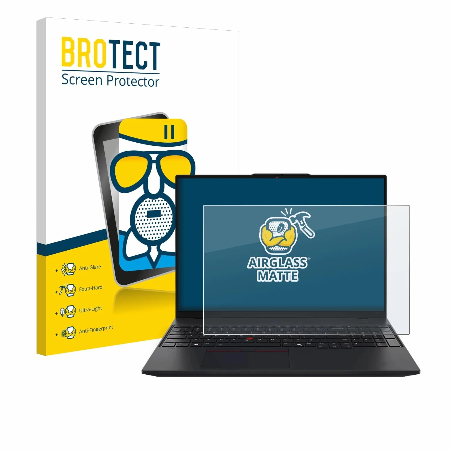 Verre Mat Anti-Reflet 9H pour Lenovo ThinkPad L16 Gen 1