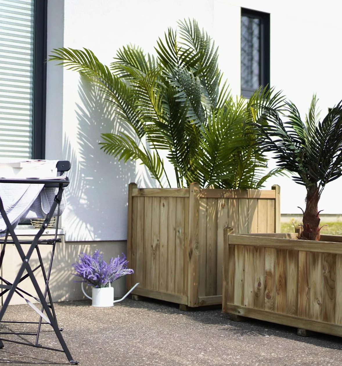 Bac à Fleurs carré en Bois Vendôme 70 x 70 x 75