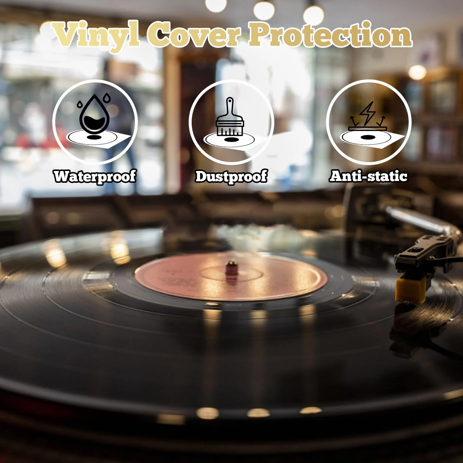 Pochette Vinyle 33 Tours 50 pièces Intérieures Transparentes Antistatique pour Disques 12"