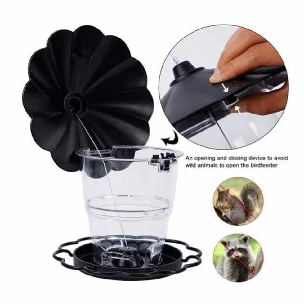 Mangeoire pour Oiseau Lanterne Extérieur Imperméable Suspendue Jardin
