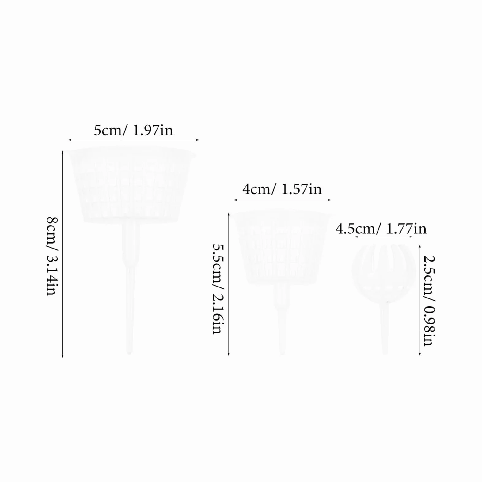 Boîte à Engrais en Plastique pour Bonsaï, 15 Pièces, Blanc | Panier à Couvercle pour Fertilisant, Usage Plantation et Bonsaï, Réutilisable, Limite les Pertes