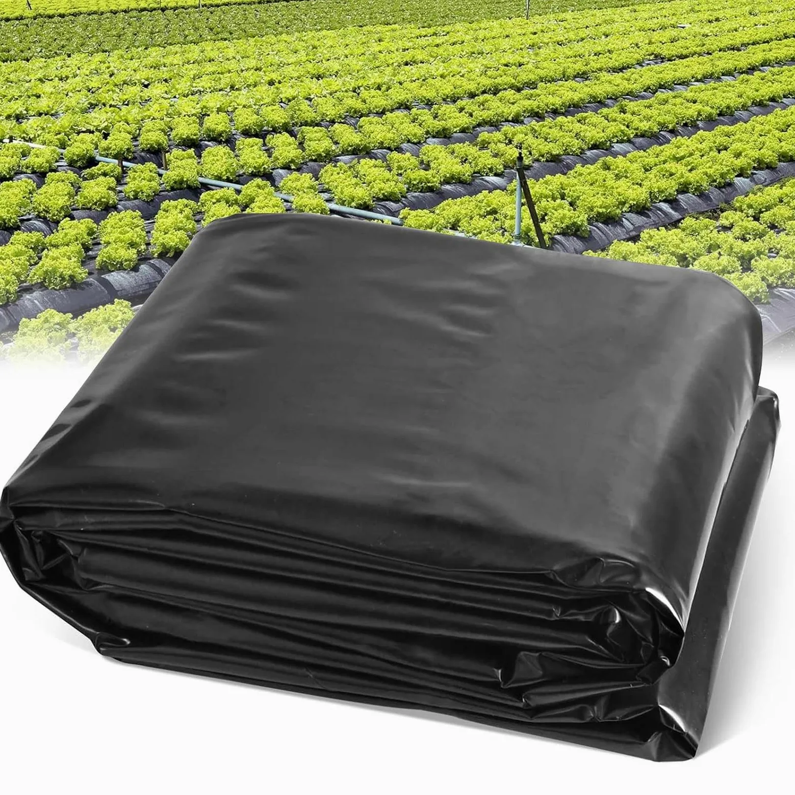Bâche de bassin en caoutchouc flexible et durable pour culture de jardin, lac artificiel, isolation de jardinage, 4 x 12 m