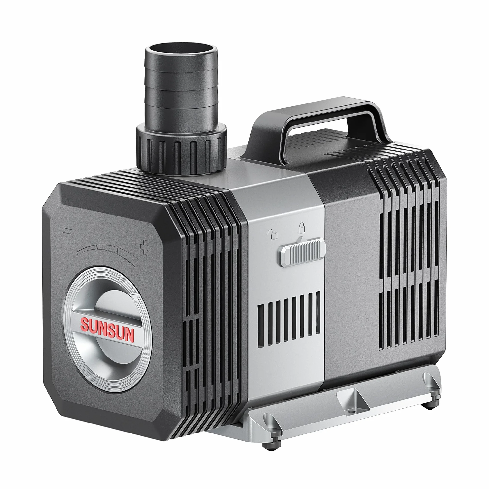 SunSun CTP-5000 Pompe de Bassin SuperECO - 188 x 114 x 190 mm - débit max. 5000 l/h / 30 W/refoulement max. 3,3 m - avec câble 10 m - Filtration Circulation Écumeur eau jardin étang