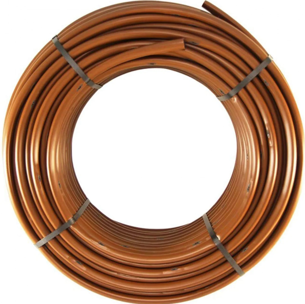 Suinga Tuyau d'Irrigation Goutte à Goutte 16mm avec Goutteurs Autocompensants tous les 33 cm, 100m, Marron – Système d'Irrigation Efficace pour Jardin et Agriculture