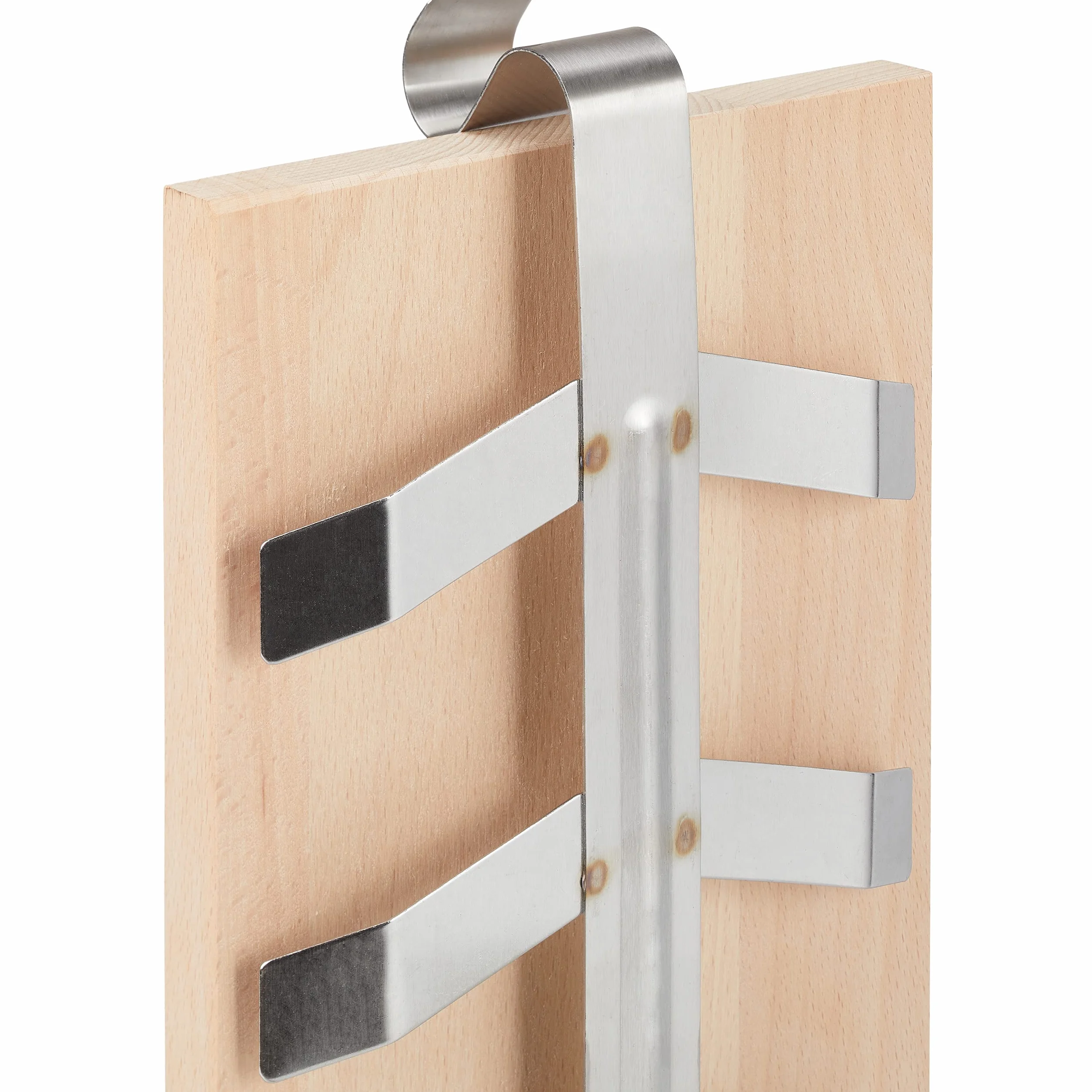 Relaxdays Planche à Saumon Lot de 2 Bois de Hêtre 46 x 15,5 cm avec Support pour Grillades