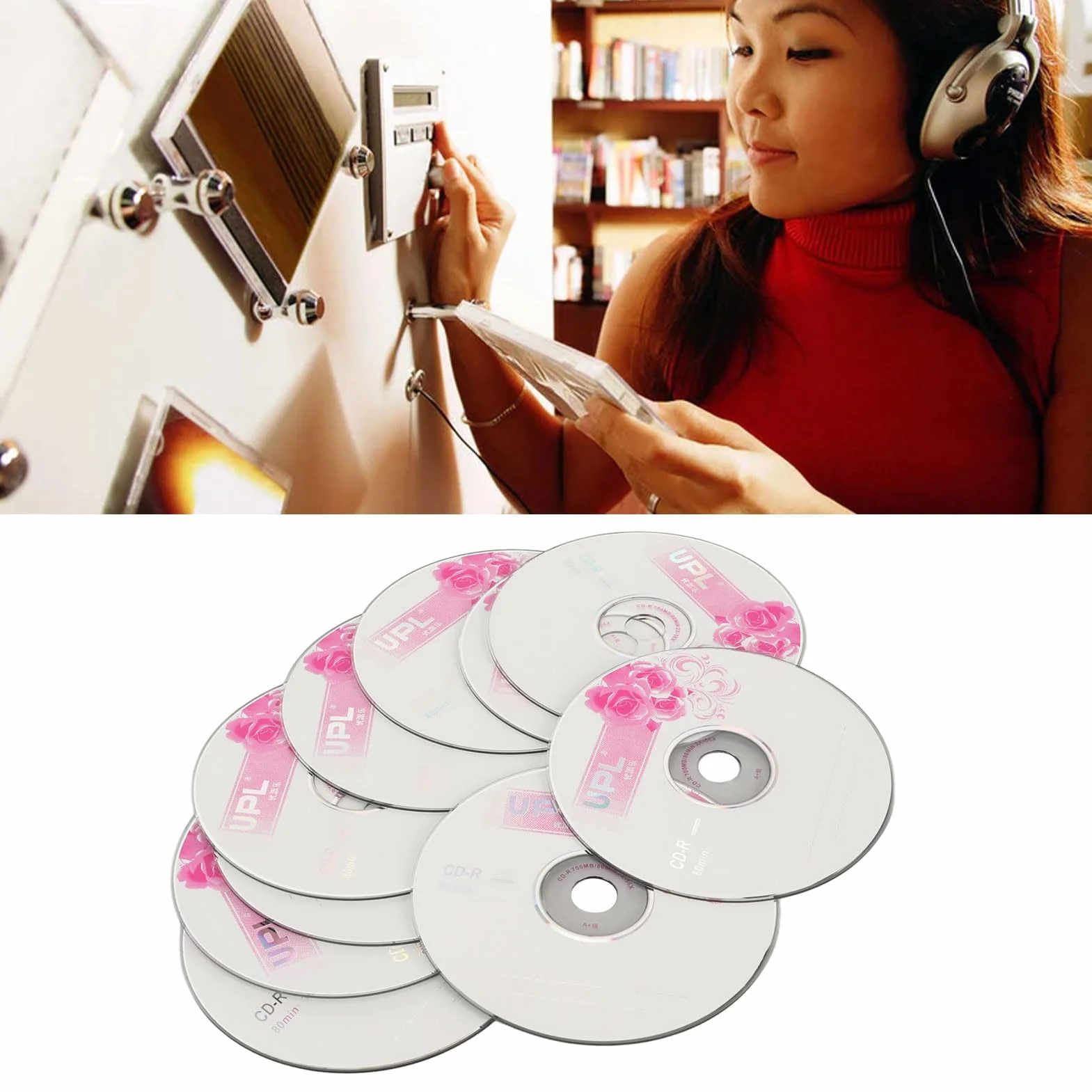 CD-R Disque Vierge 52X 730 Mo 50PCS Enregistrable pour Voiture