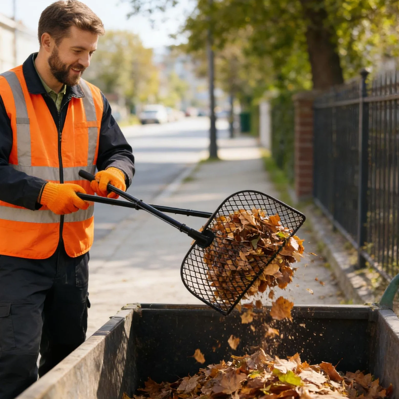 Rateaux à Feuilles pour Pelouse Collecteur Large à Manche Long | Rateau Ramasse-Feuilles Robuste Pour Enlever Les Débris D'Des Allées Terrasses Cours Et Jardins
