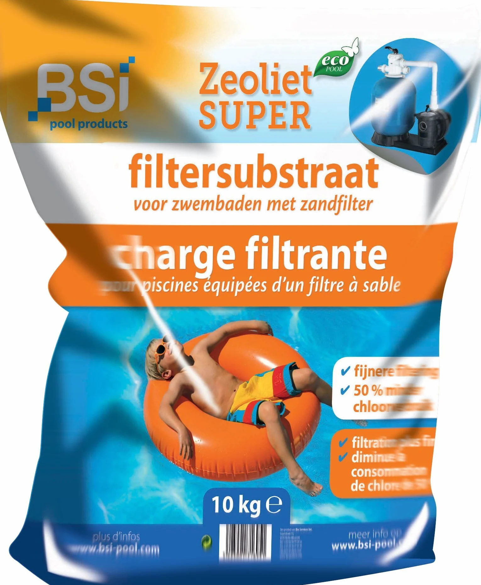 Filtrant Eau Zeolite 10Kg pour Piscine Remplace Sable Blanc