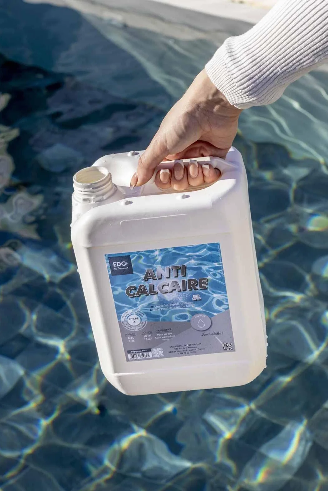 Anti-Calcaire Liquide 5L Anti-Tartre Piscine Spa Haute Performance