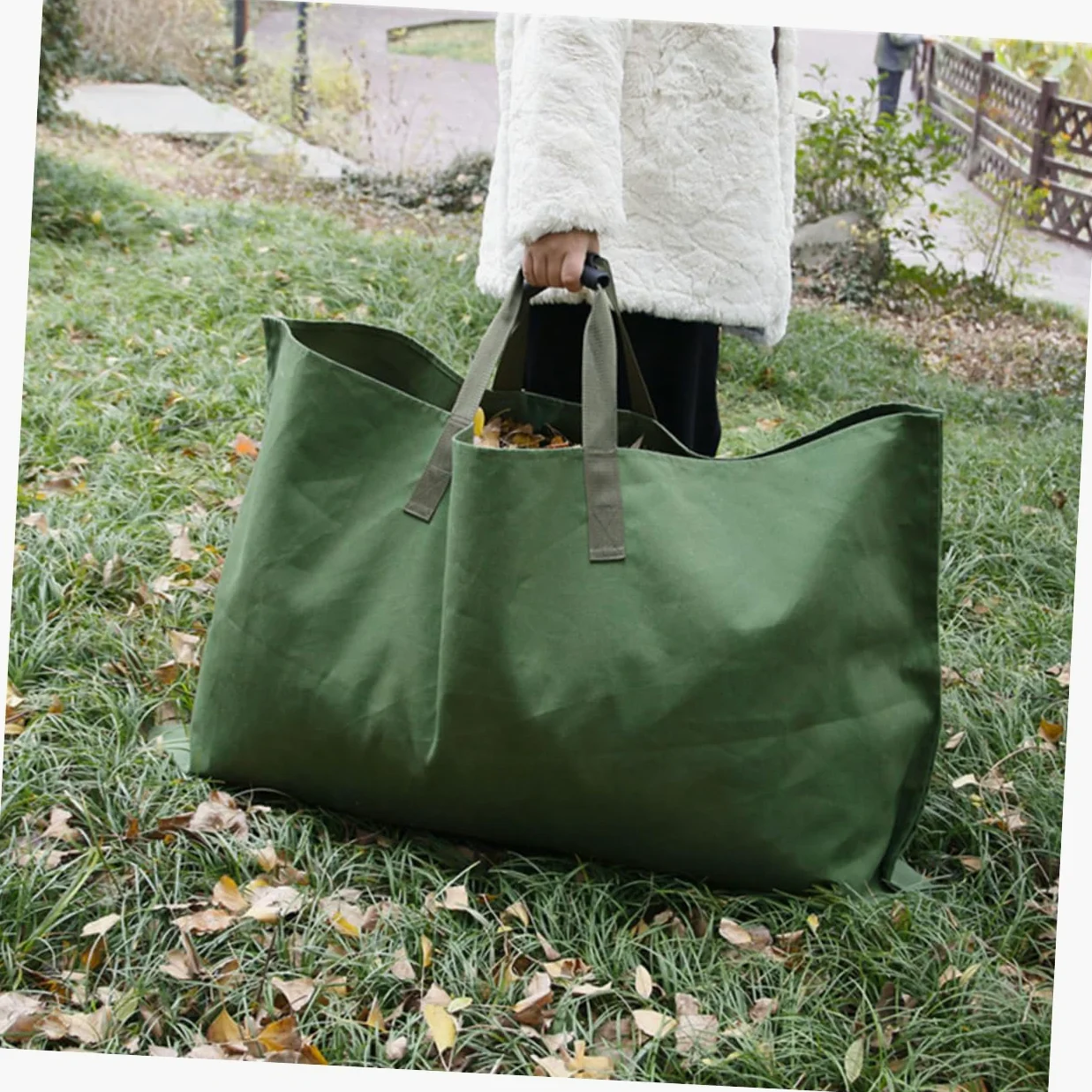 Toyvian Conteneur Pliable Et Portable De Jardin Pour Déchets Végétaux Bac De Rangement Pour Pelouse Et Cour