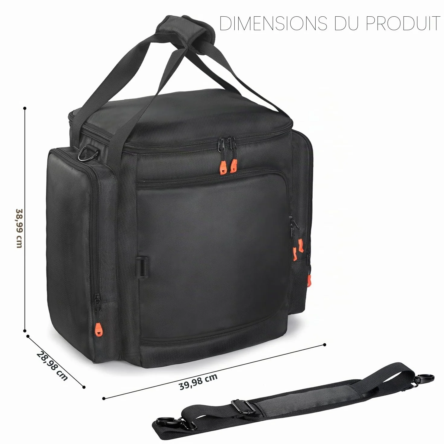 Sac de transport compatible JBL Partybox Encore Essential Essential 2, housse voyage avec poches