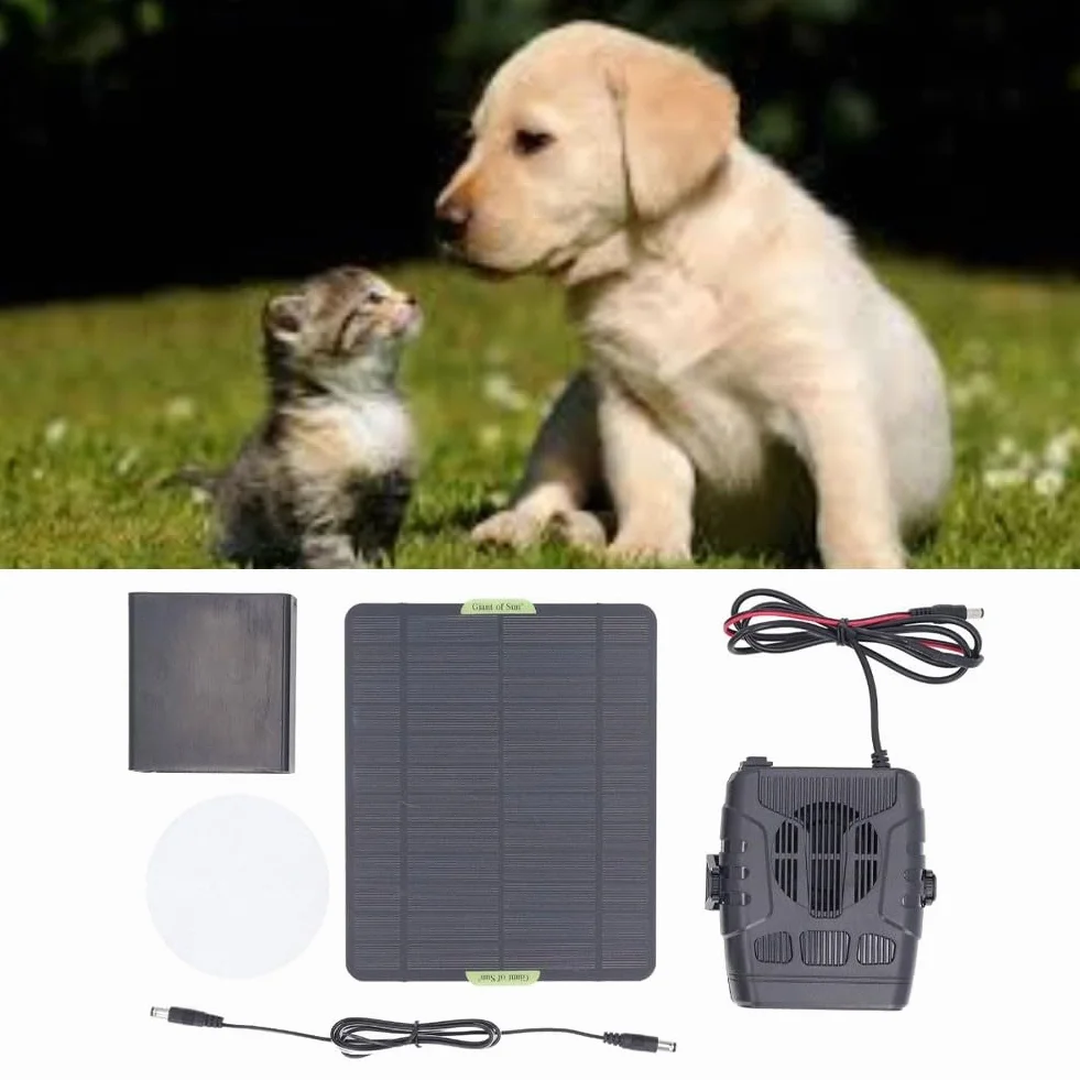 Chauffage solaire portable pour serre, poulet, chien, chat, animal domestique, chauffage d'appoint voiture hiver