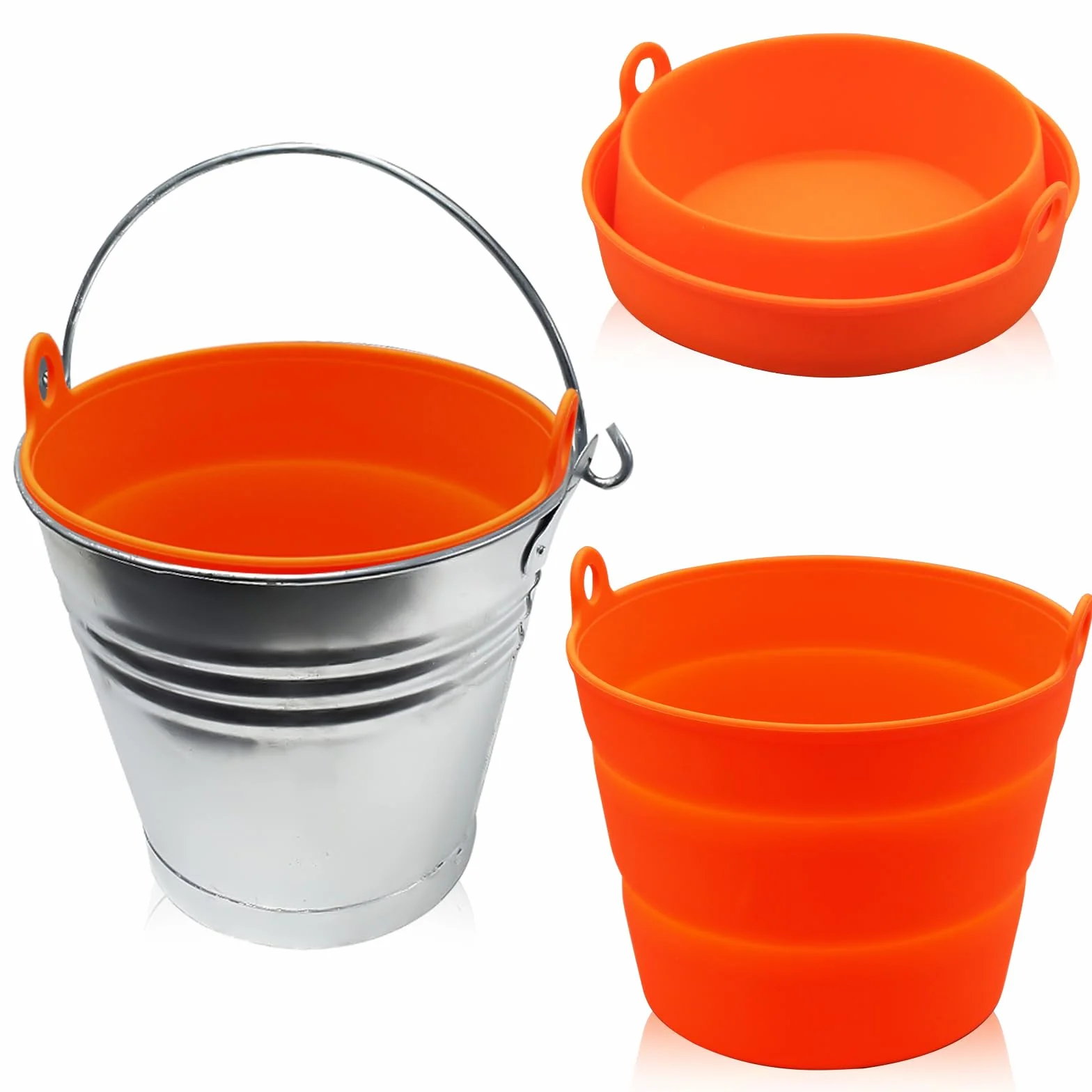 Lot de 2 revêtements de seau à graisse en silicone pour Traeger