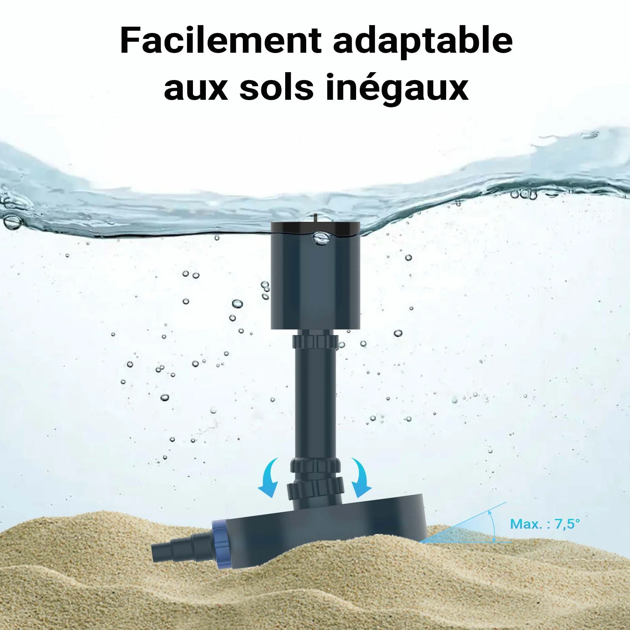 SunSun CSP-40 Écumeur Skimmer de bassin - Aspirateur surface 40 m² - 8000-16000 l/h