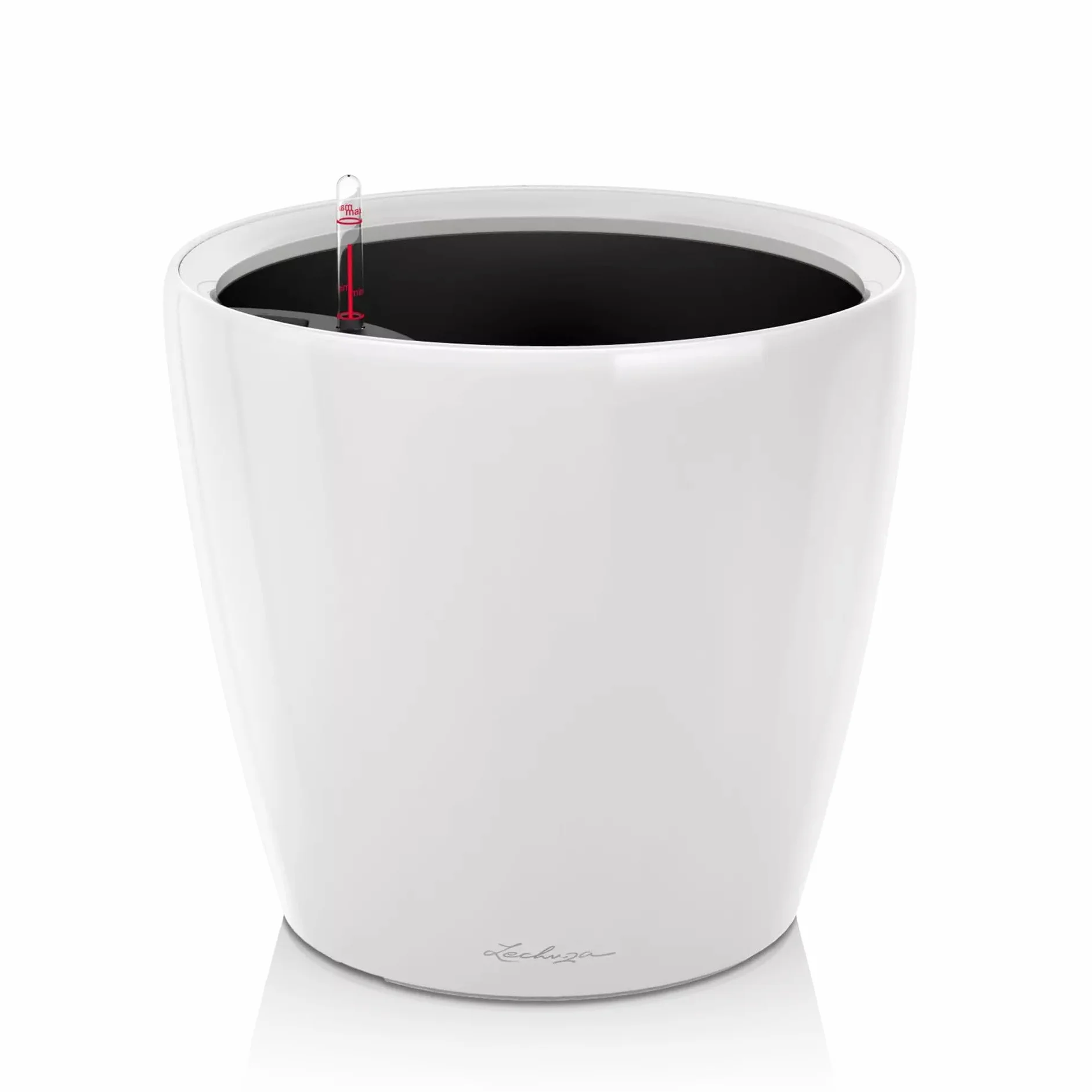 Lechuza Pot de Fleurs d'Intérieur Premium Classico Ls Réserve d'Eau Intégrée Blanc Ø 21 x 20 cm