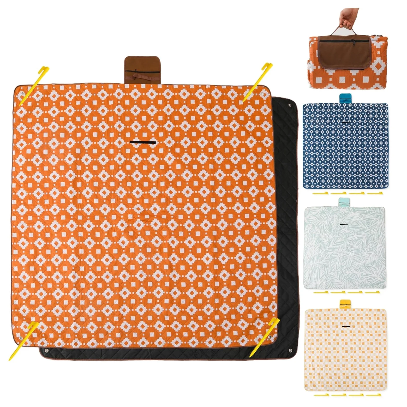 1 Tapis de Pique-Nique épais et Pliable à Motif Floral Extra Large.(1)