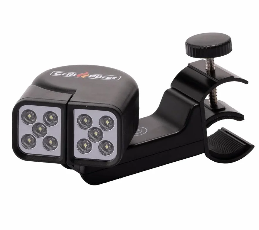Grillfürst Universal LED Grill Light - Lumière BBQ orientable deux têtes pour grilles gaz