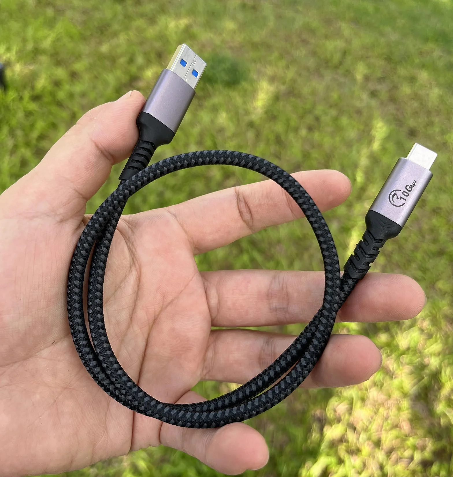 USB Cable 50CM 2 Pack USB A to C 10Gbps USB 3.1 Gen 2 3A Fast Charging Data Transfer for Samsung Galaxy S21 S10 S9 Note 20 iPad Pro GoPro
