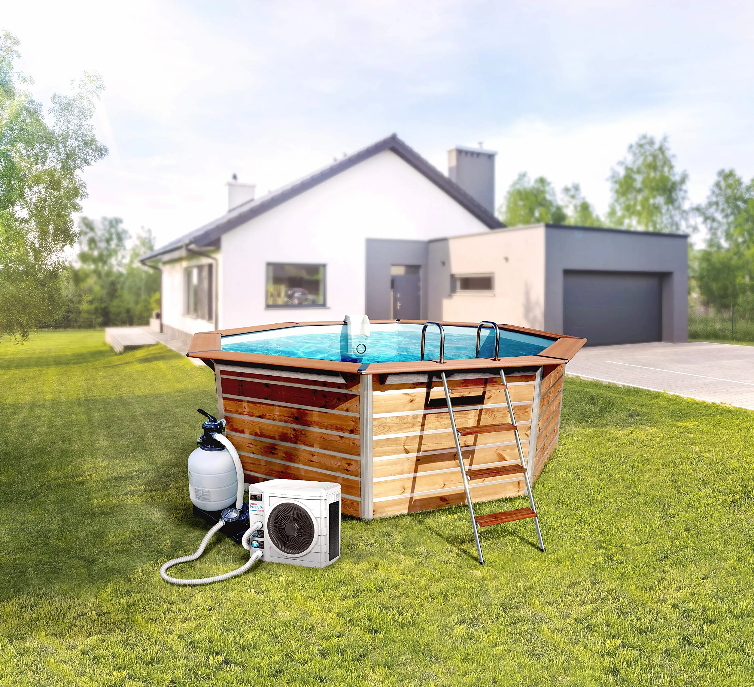 POOLEX PC-Nano-A5 Pompe à Chaleur Piscine 990W Bassin 20-35m3