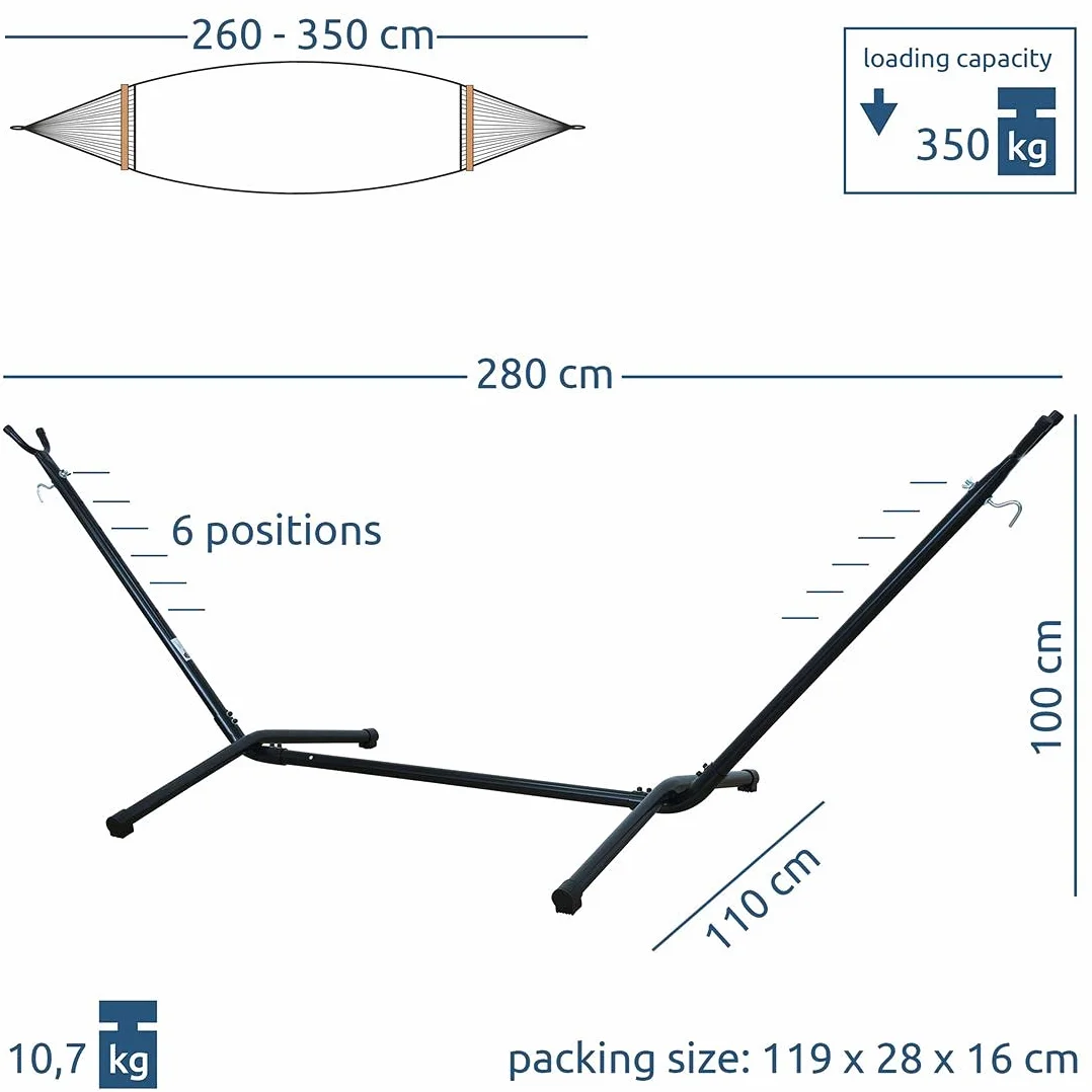 Armature pour hamac jusqu'à 350 kg 260-350 cm your GEAR