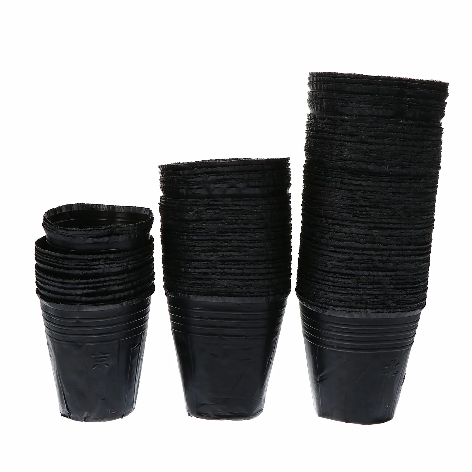 VICASKY 500 Pièces Pots de Semis Plastique avec Drainage Godets de Repiquage pour Plantes