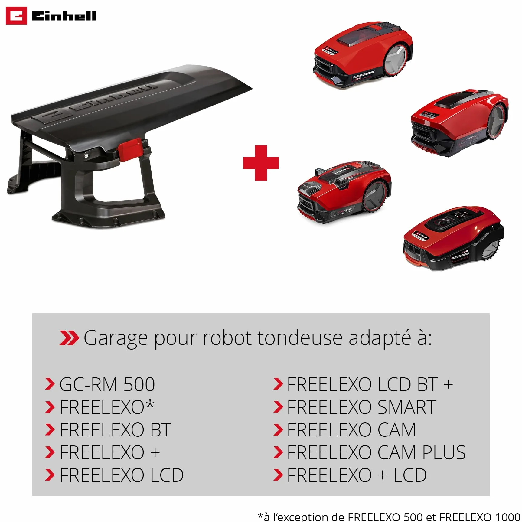 Einhell Original Garage pour Robot-Tondeuse | pour certains robots tondeuses Einhell | protection contre les intempéries | montage facile | rabattable
