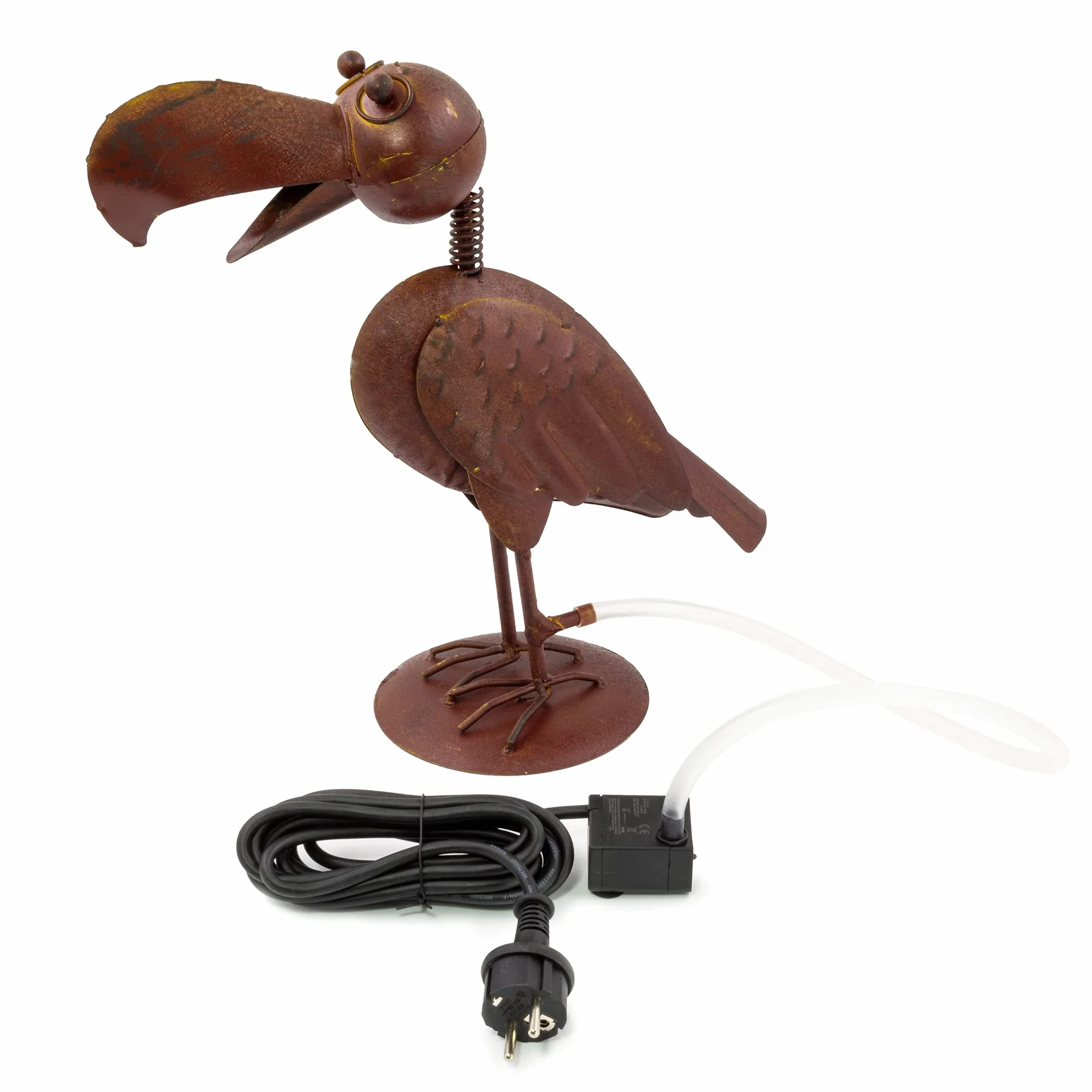 Gargouille corbeau Figurine étang Décoration jardin fontaine extérieure