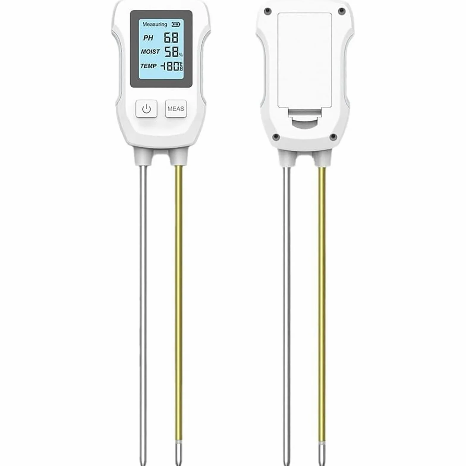 Testeur d'humidité du sol, 3 en 1 pour température, humidité et pH, haute précision pour jardin, pelouse, plantes, ferme, intérieur et extérieur