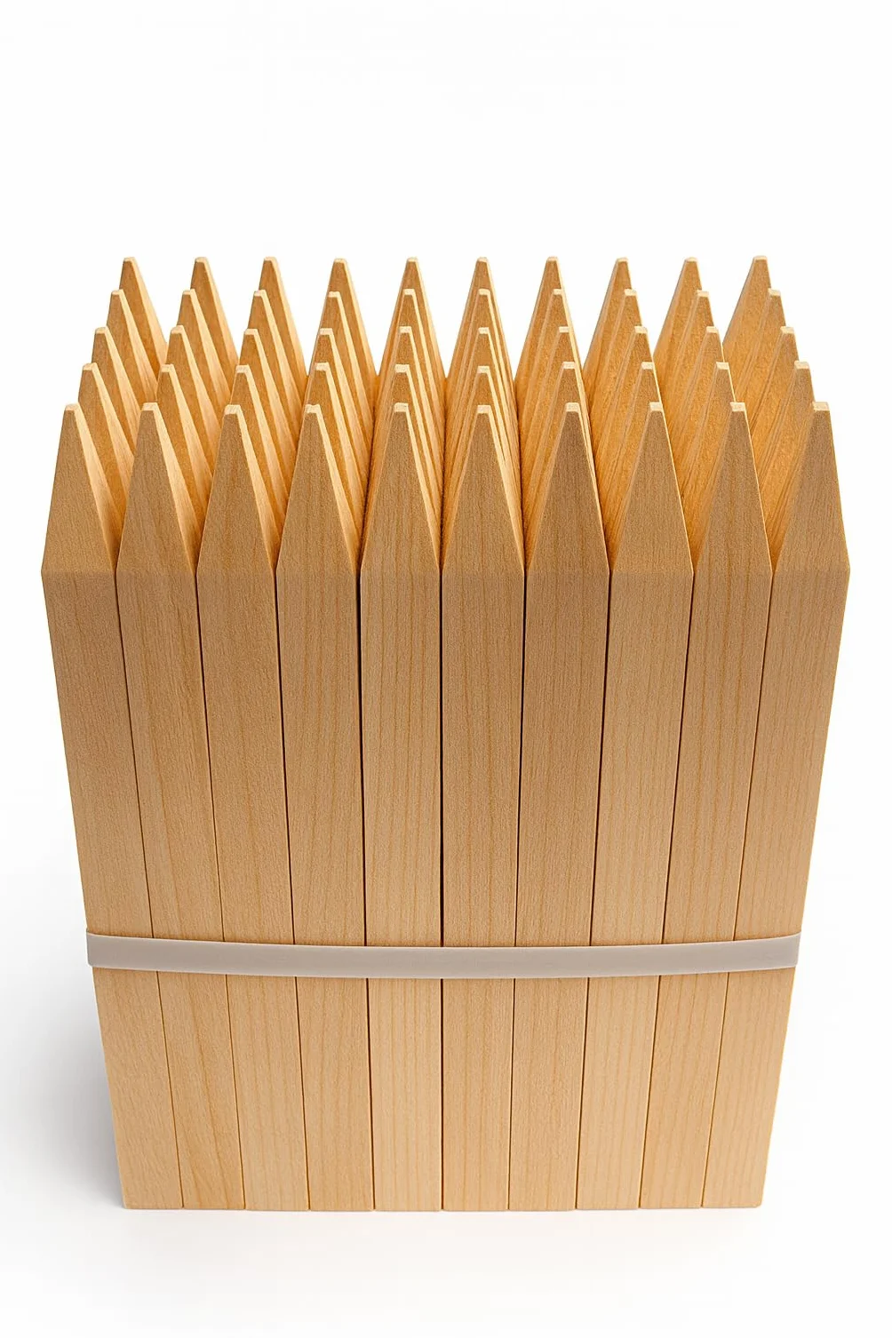 FERRETELIX® Lot de 50 piquets en bois 60 cm de long 3 x 3 cm