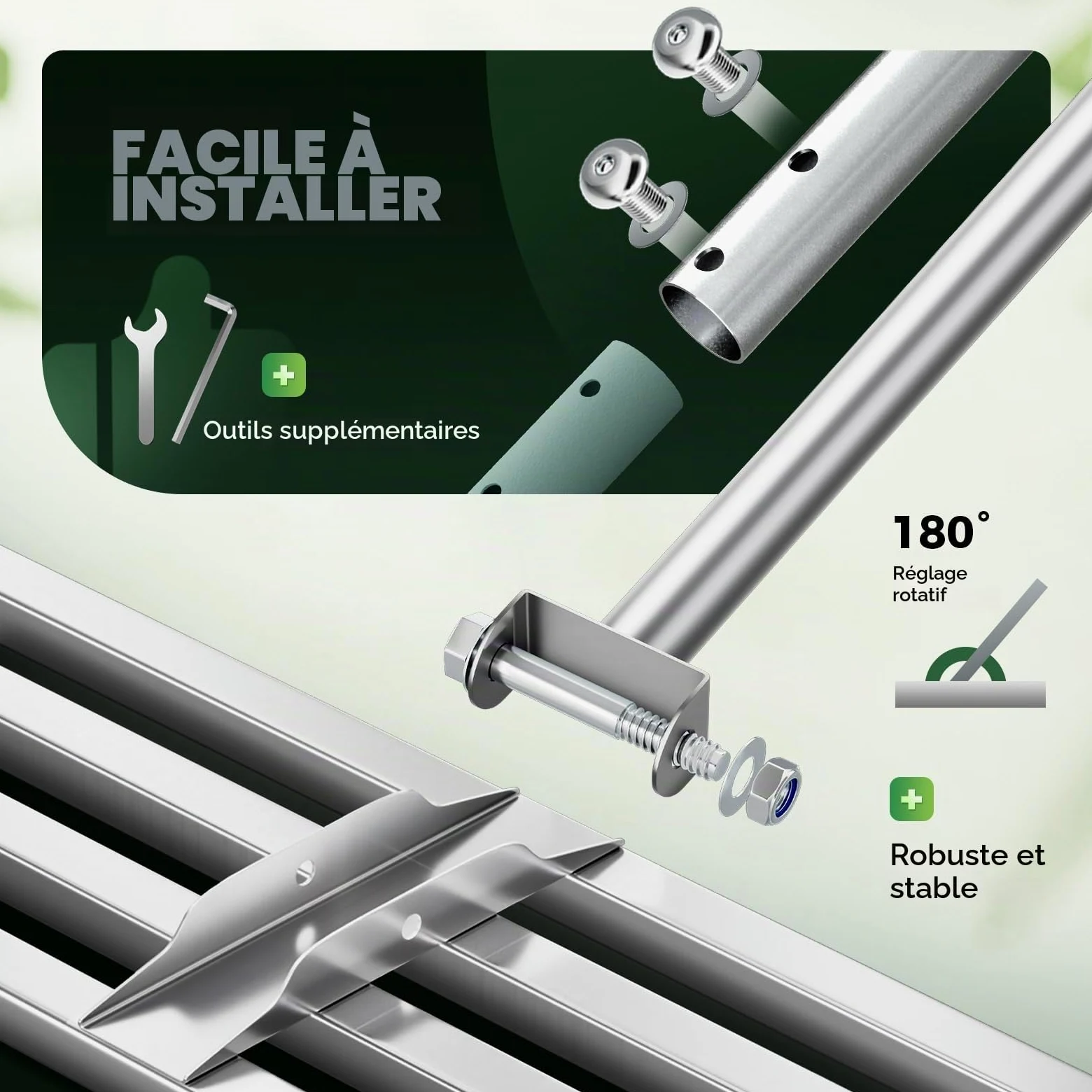 75 x 25 cm rateau de nivellement de pelouse – Base en Acier Inoxydable entièrement fermée, poignée Durable, pour l’Entretien du Gazon dans Les Jardins, Les fermes et Les Cours