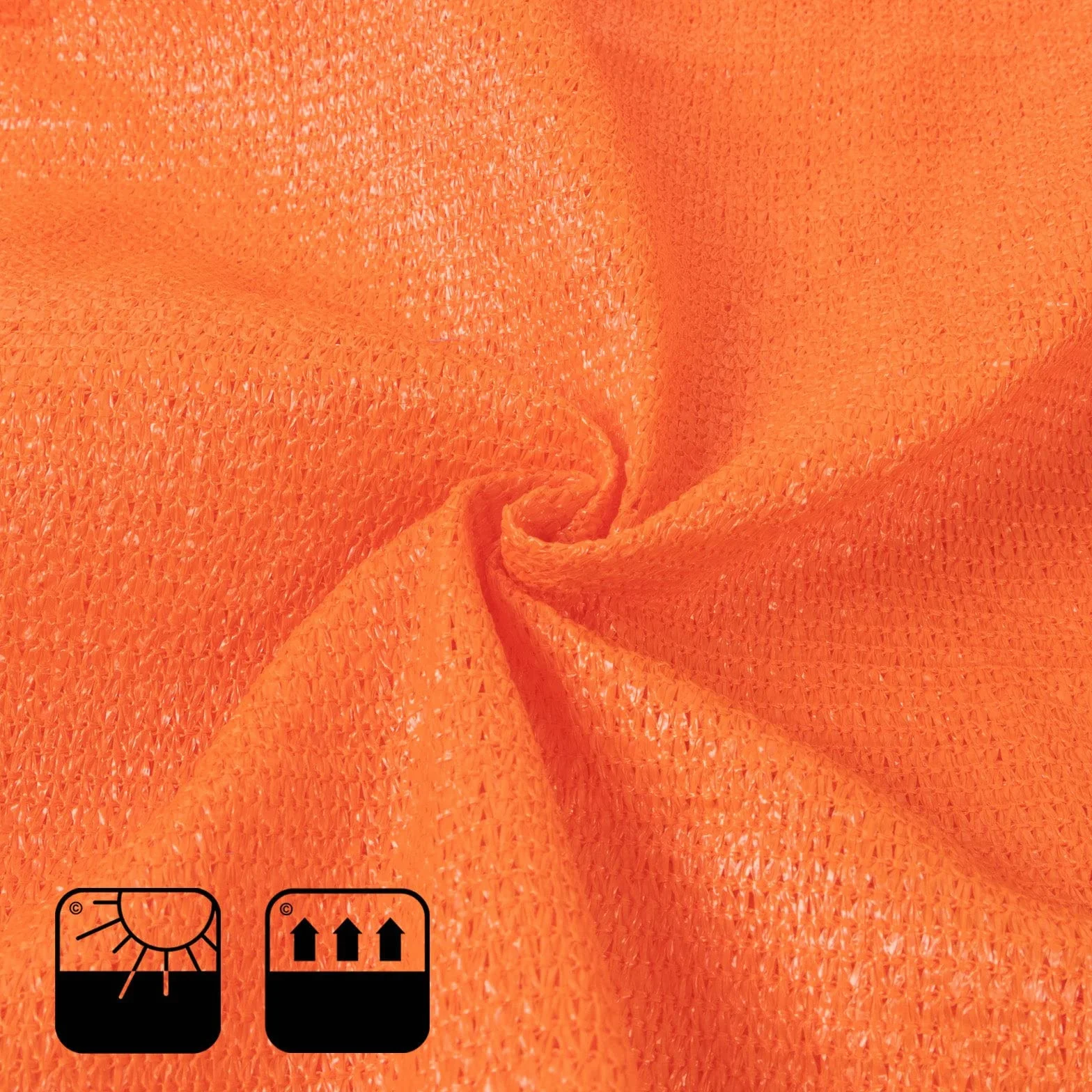 Casa Pura Brise-vue pour balcon Protection UV 90 x 500 cm Tissu polyéthylène haute densité résistant intempéries Orange