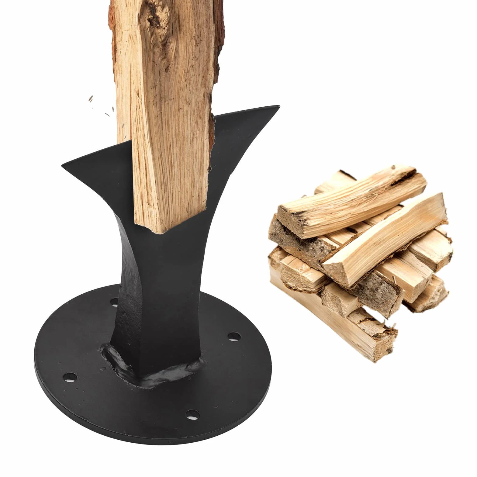 Fendeuse Bois Manuelle Heavy Duty Fendeur Rapide de Bûches pour Poêle à Bois