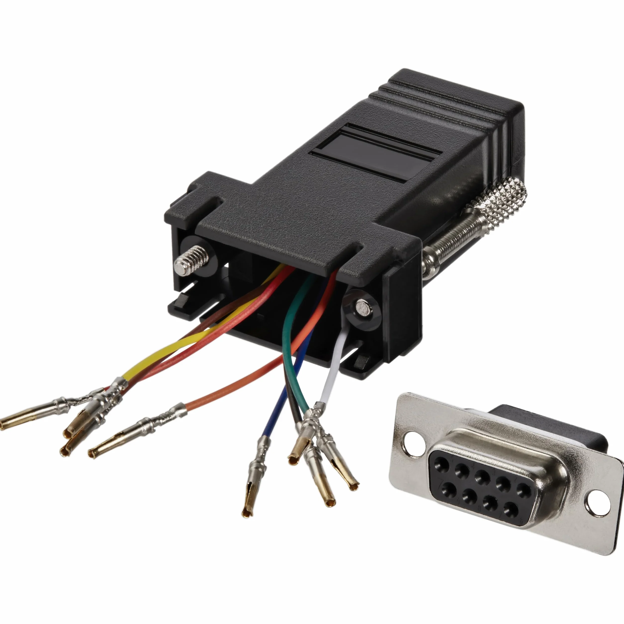 StarTech.com Adaptateur modulaire DB9 RS232 RS422 RS485 vers RJ45 Femelle Femelle Noir
