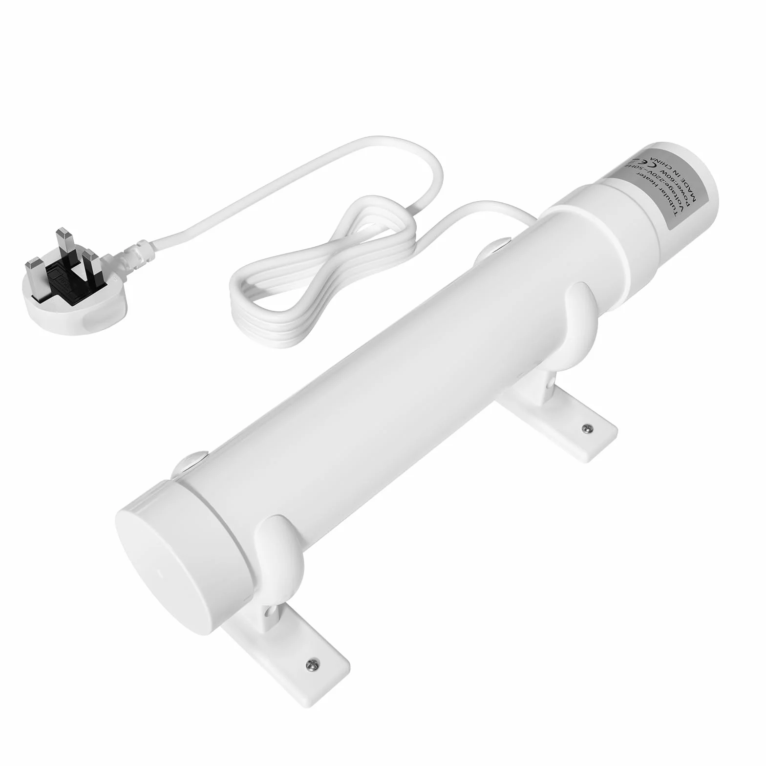 Chauffage tubulaire 60 W 3,5 m AC220-240 V avec thermostat pour serre abri de jardin
