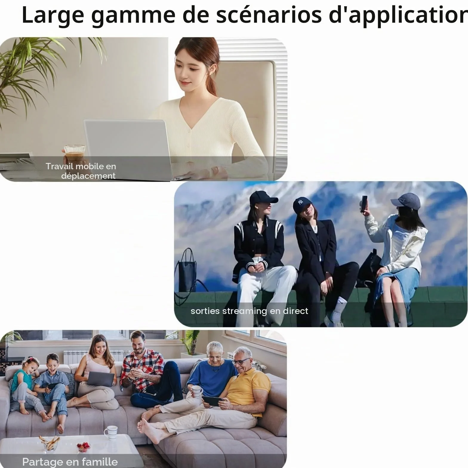 Routeur WiFi portable de voyage sans fil mobile haut débit point d'accès temporaire