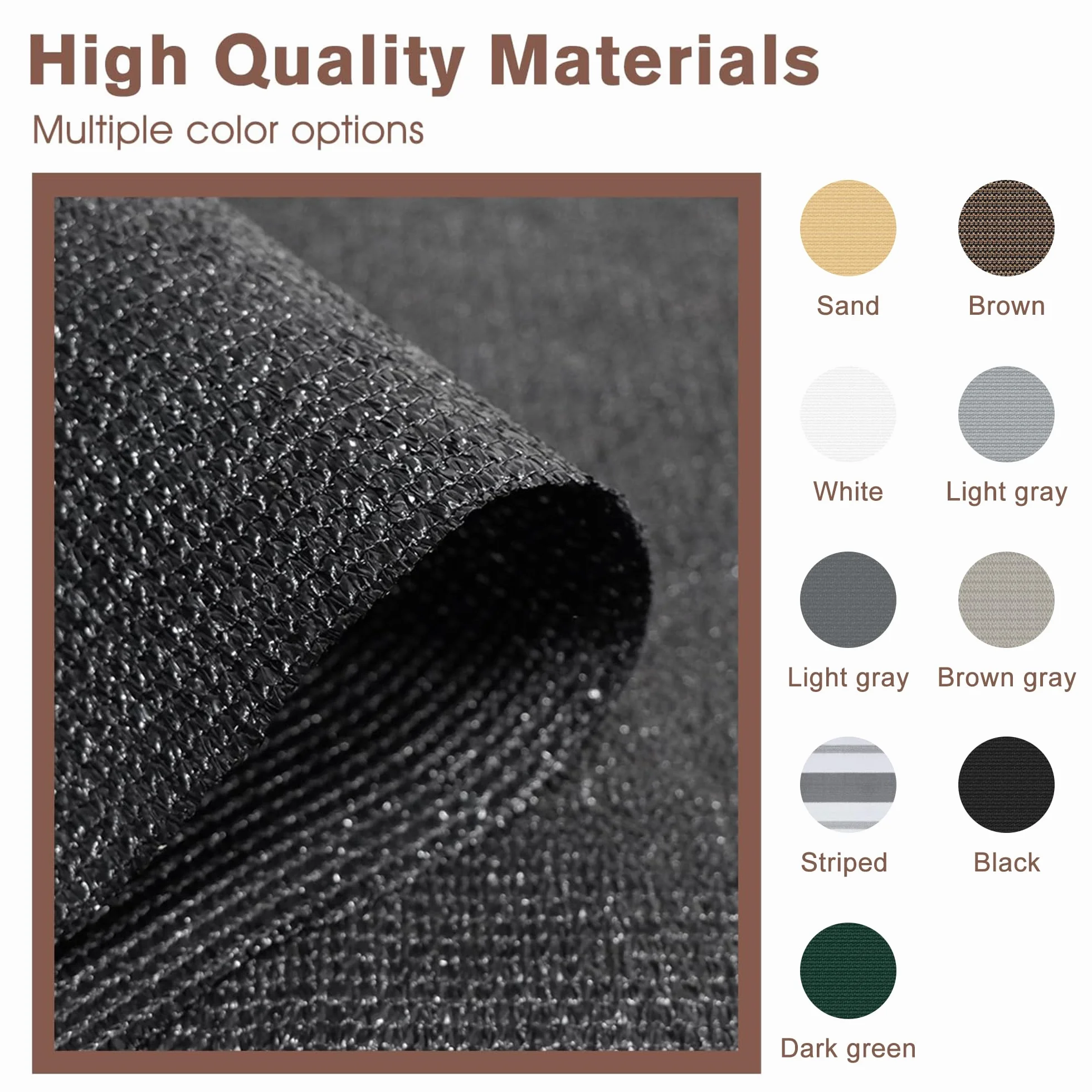 Sunny Guard Brise-vue en maille robuste 0,9 x 3,6 m protection à 90 % noir