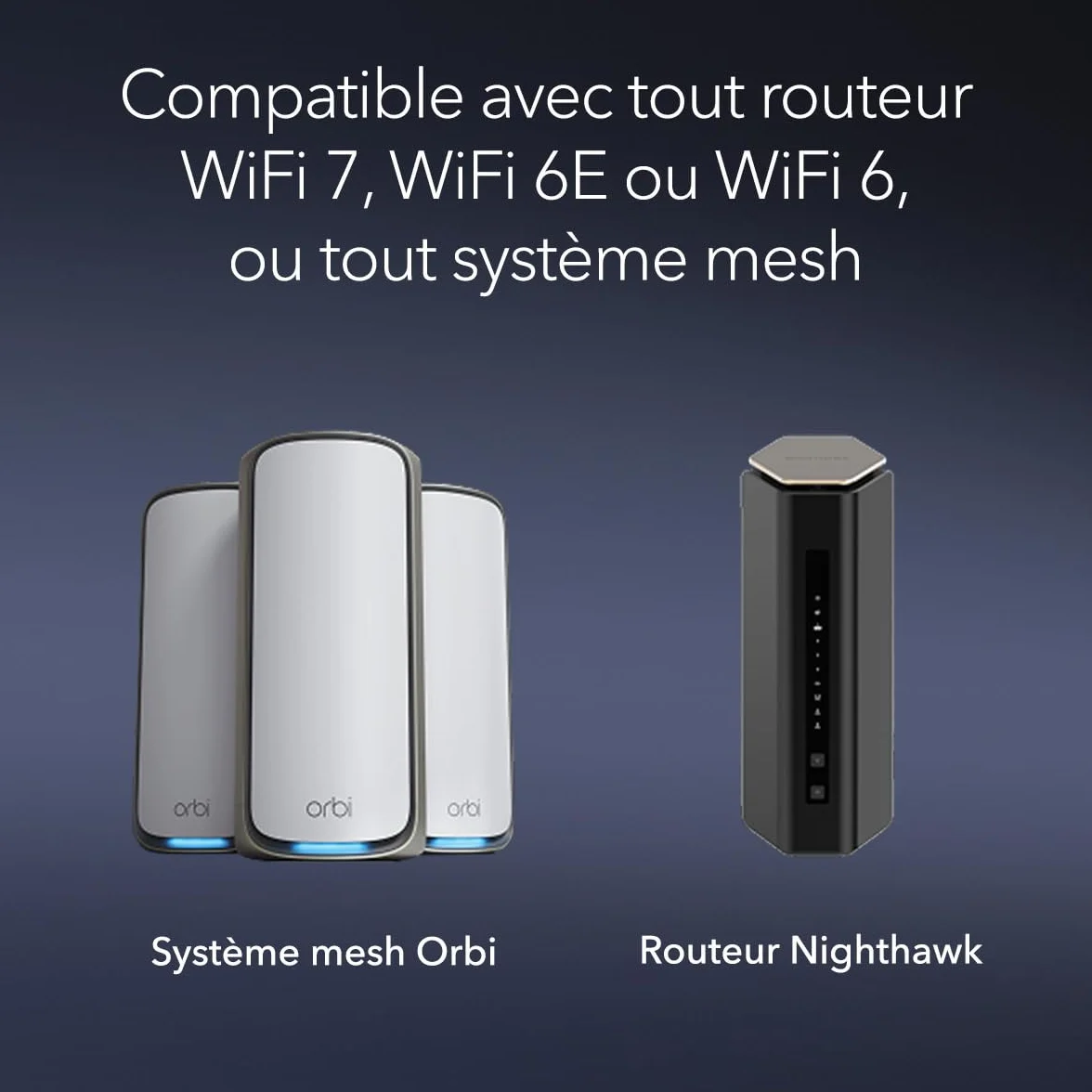 NETGEAR Adaptateur USB 3.0 Nighthawk WiFi 7 (A8500) Clé WiFi 7 BE5000 Tribande 6 GHz