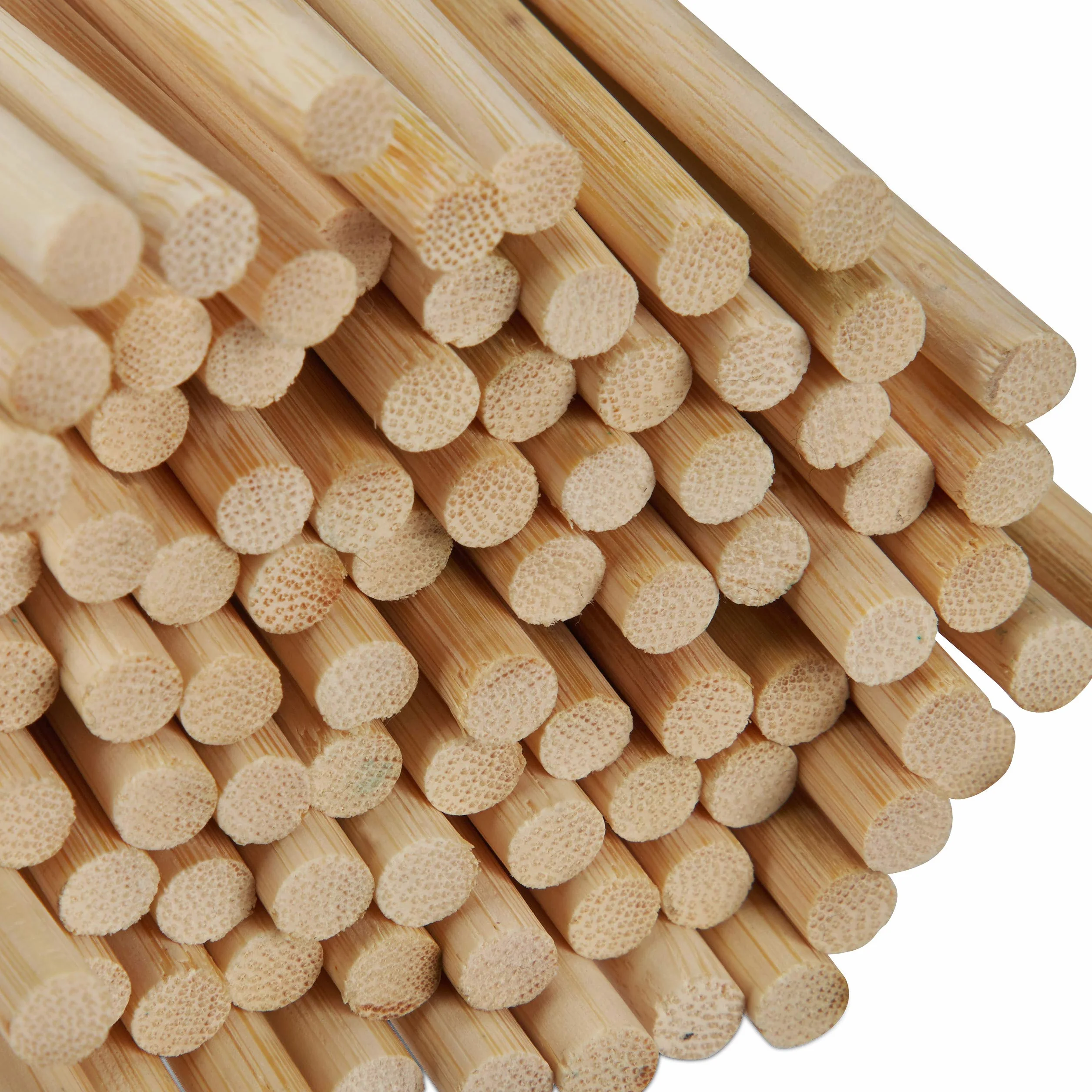Relaxdays Lot de 250 Brochettes Barbecue Bambou 40 cm Ø 5 mm Nature