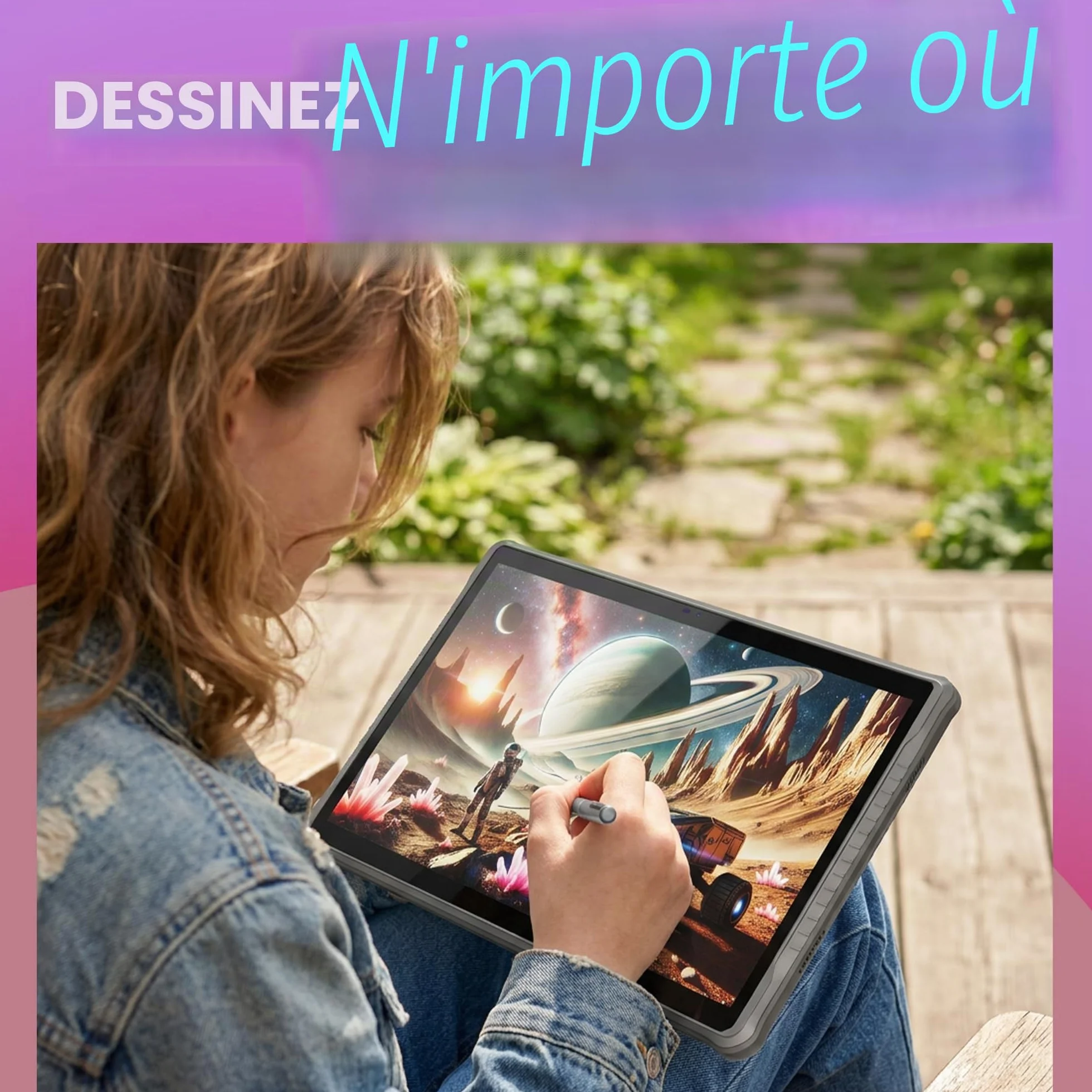 PicassoTab X14 Tablette Graphique Autonome 14" Écran Laminé Stylet Inclus